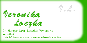 veronika loczka business card